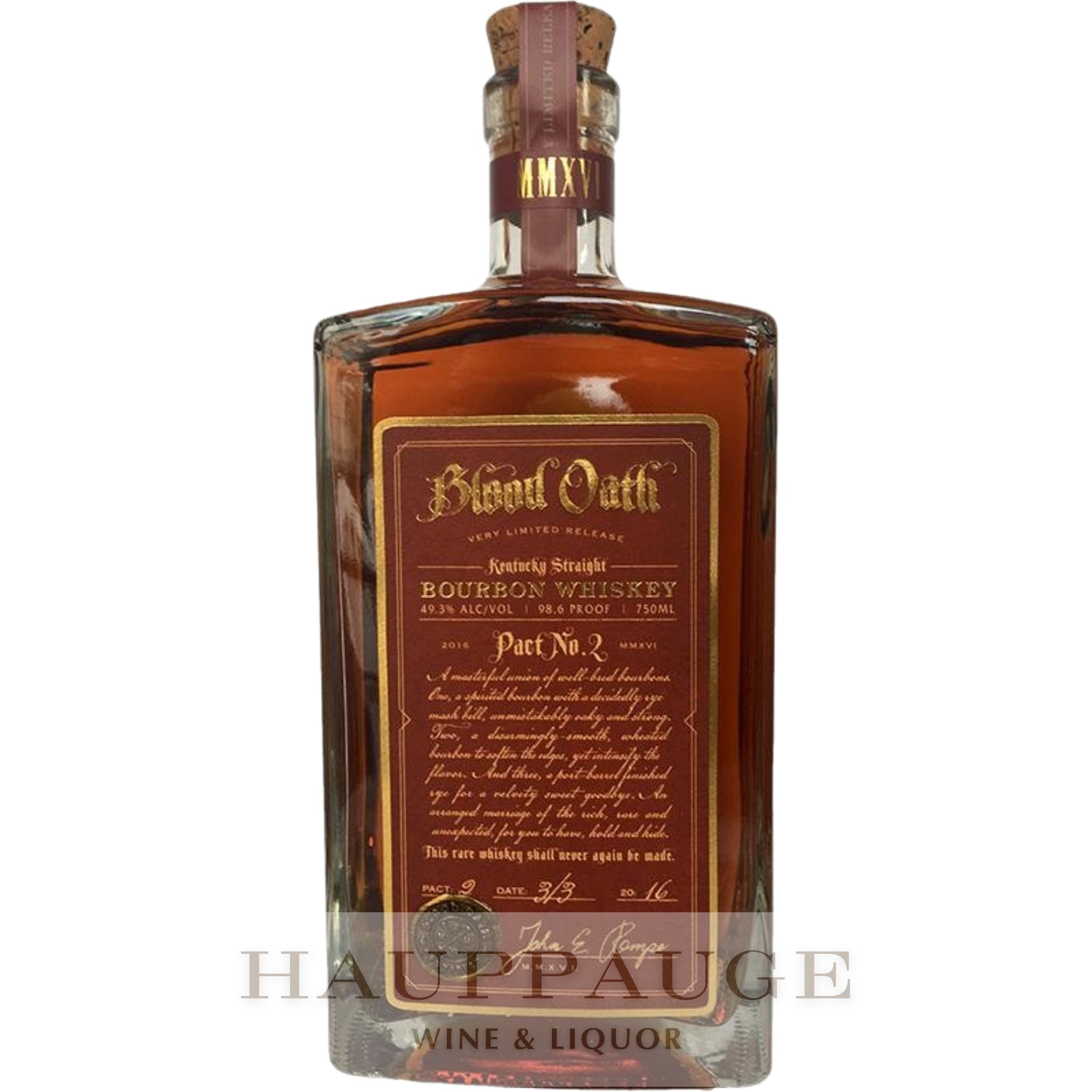 Blood Oath Pact No. 2 Bourbon