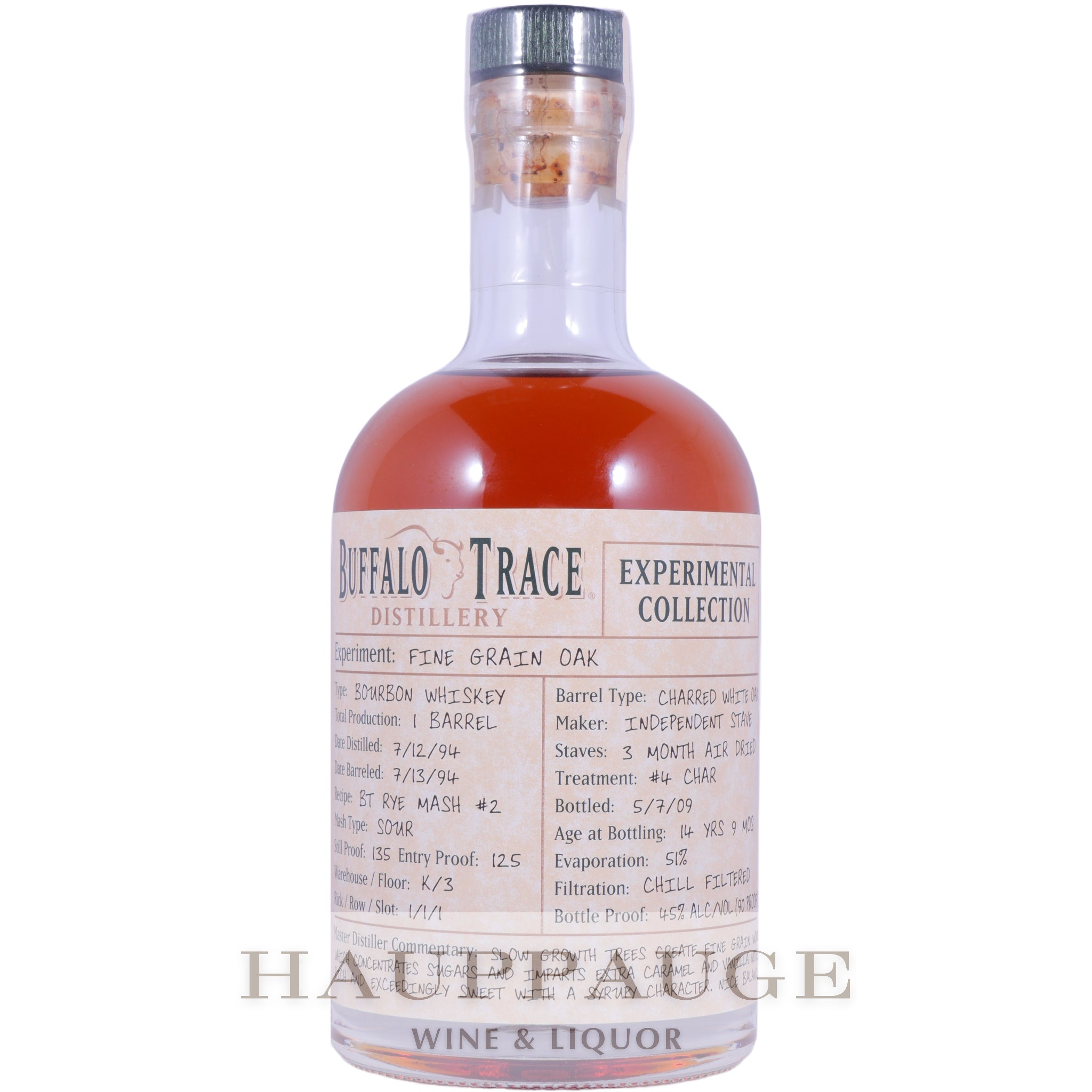 Buffalo Trace Experimental Collection 2009 - Fine Grain Oak (1 of 2)