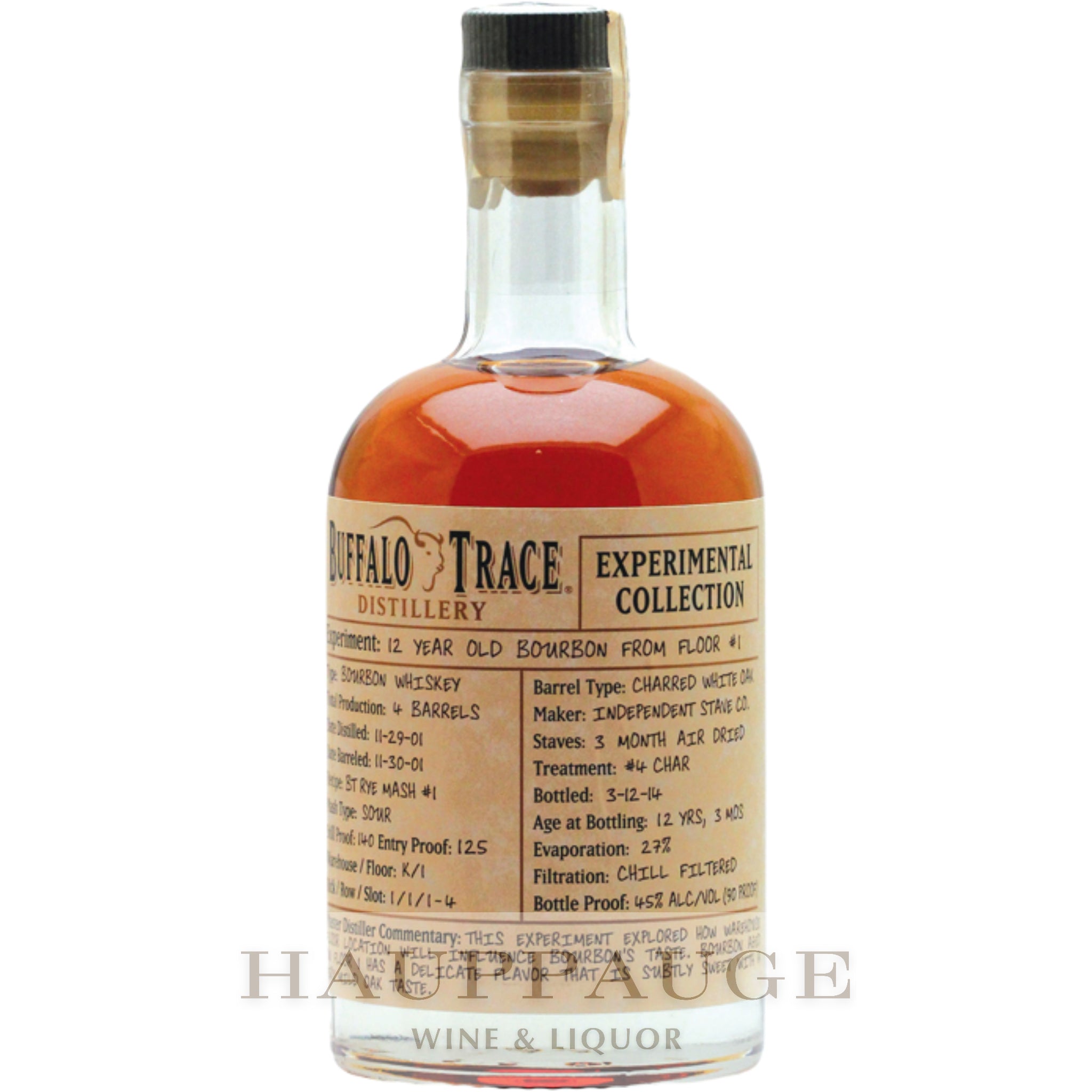 Buffalo Trace Experimental Collection 2014 - 12-Year Bourbon from Floor #1 (1 of 3)