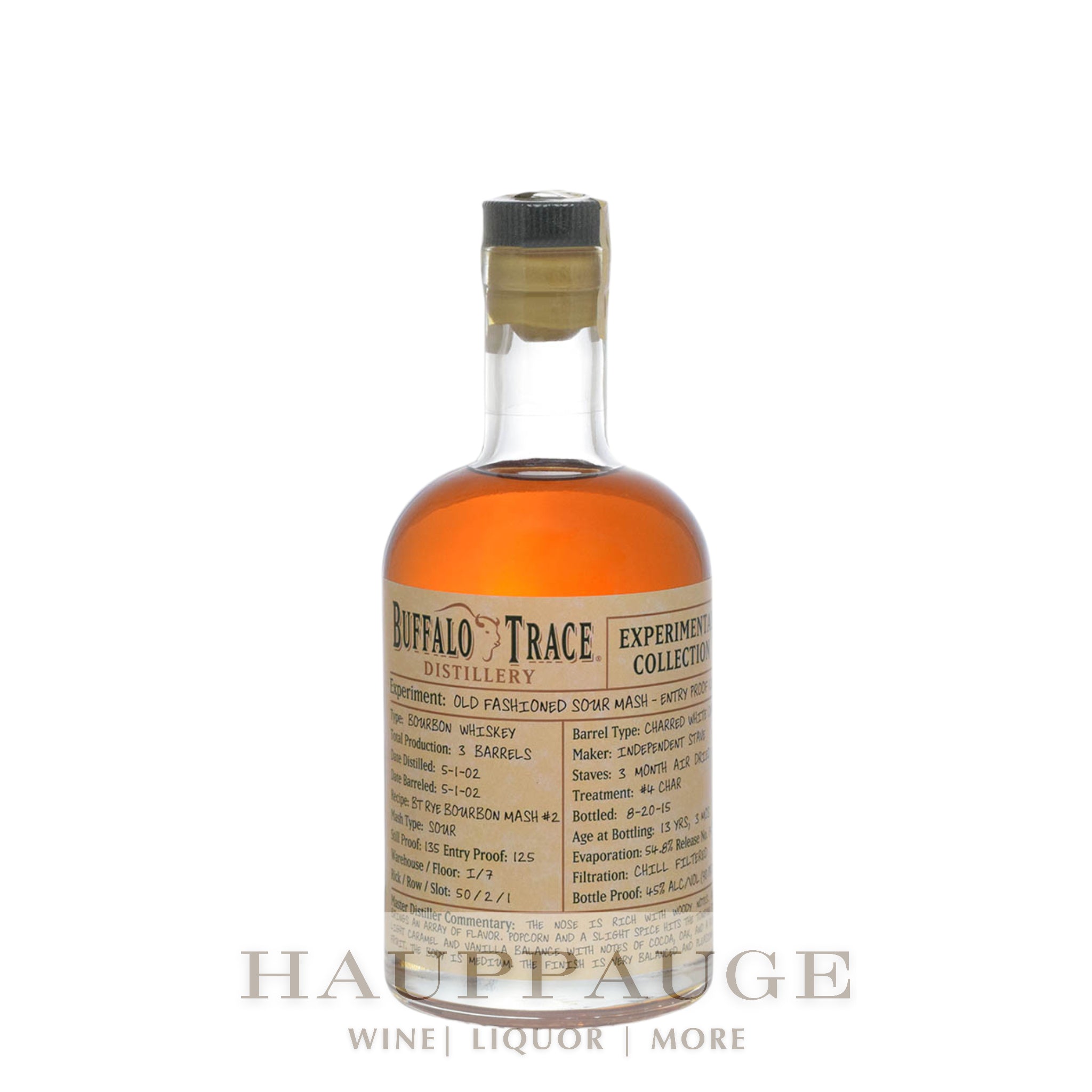 Buffalo Trace Experimental Collection 2015 - Old Fashioned Sour Mash Bourbon 125 Entry Proof (2 of 2)