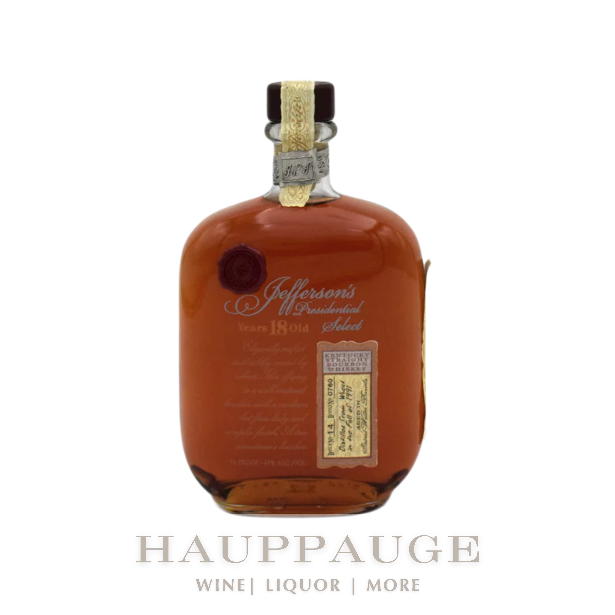 Jefferson’s Presidential Select 18 Year Bourbon