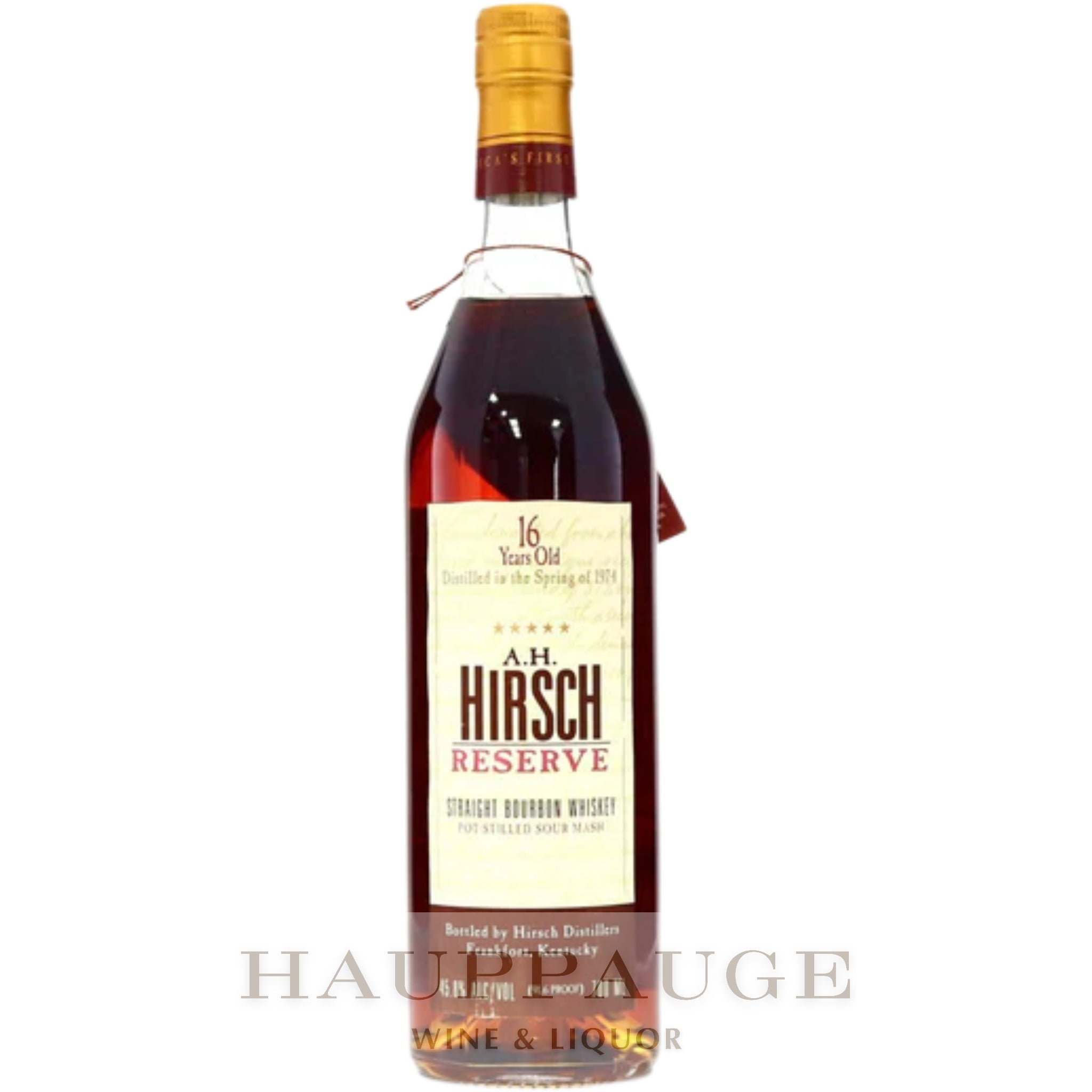 A. H. Hirsch 1974 16-Year-Old Bourbon (Gold Foil)