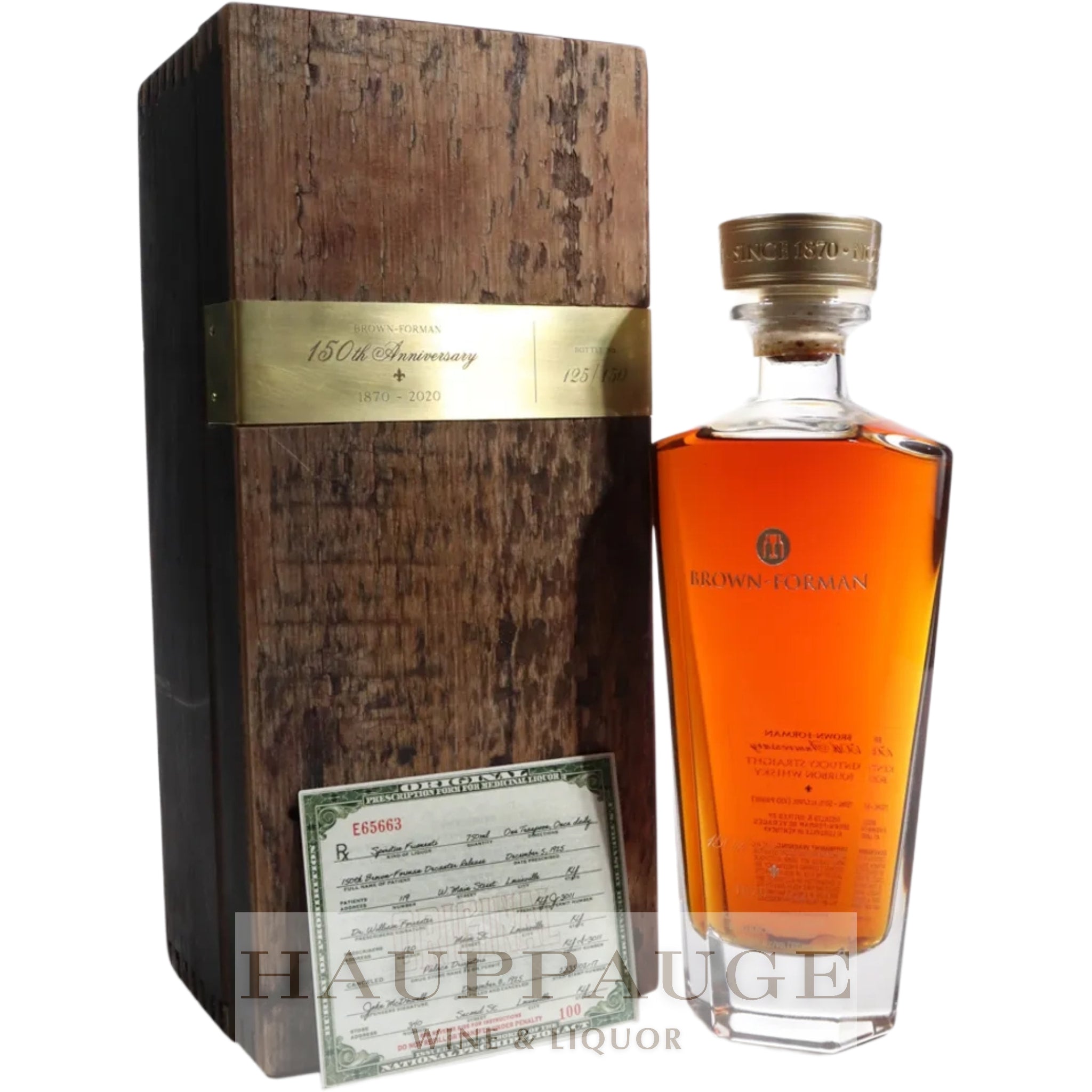 Brown Forman 150th Anniversary Bourbon Whiskey